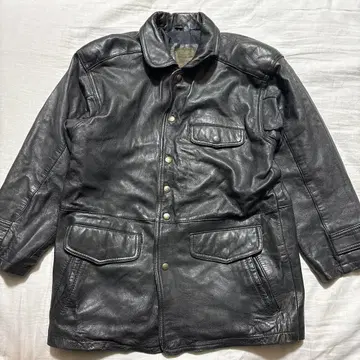 [새상품급] 램 가죽 양가죽 L 블랙 가죽 코트