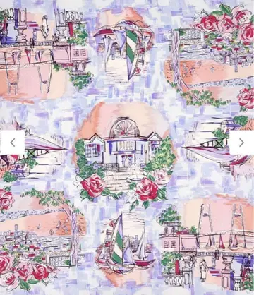 실크 100% 일본제 스카프