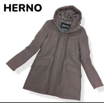 HERNO 헬노 다운 코트 울 BRW 사이즈 44