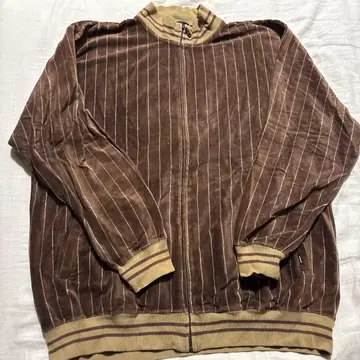 [새상품급] AIR WALK 2L 브라운 스트라이프 벨로아 트레이닝복