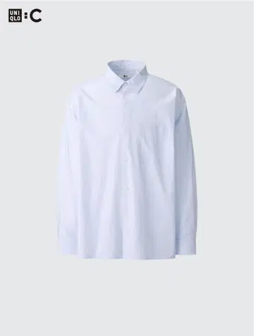 UNIQLO C 브로드 사이즈 오버 셔츠 L 사이즈 블루