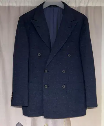 유나이티드 애로우즈 코튼 린넨 실크 더블 브레스트 테일러드 자켓