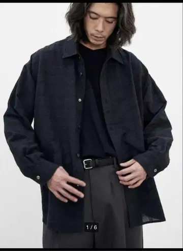 23ss LIDNM ITALY GAUZE CHECK SHIRT S 사이즈