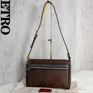 컨디션 최상 수납 가방 포함 에트로 페이즐리 올 패턴 숄더백