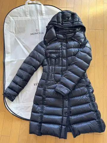 MONCLER 후드 부착 네이비 다운 자켓 엘르 사이즈 0