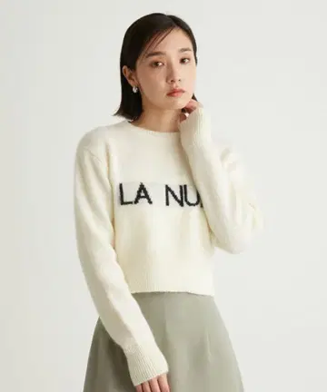 릴리 브라운 레터링 니트 풀오버