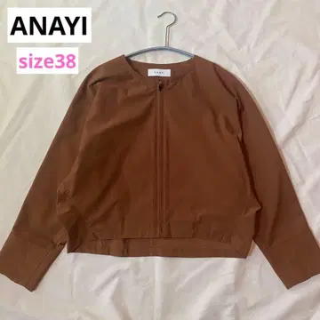 ANAYI 아나이 트리코 돌먼 슬리브 블루종 카멜 사이즈 38