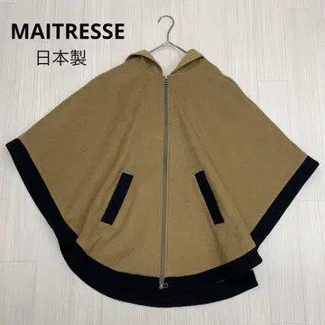 MAITRESSE 메틀리제 후드 니트 판초 후드티 38