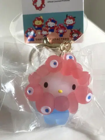먀쿠먀쿠 클리어 컬러 키링 키티 만박