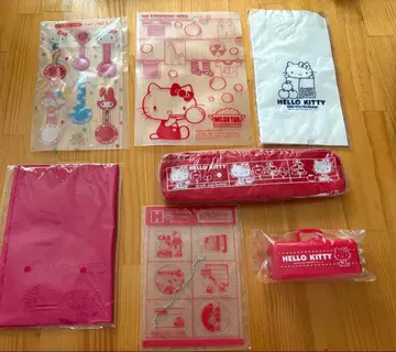 레어! 레트로 딸기 신문 부록 7종 세트 헬로키티 산리오