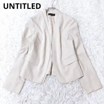 언타이틀 노카라 자켓 오피스 포멀 세레모니 베이지