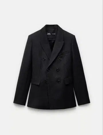 ZARA 울 테일러드 자켓 더블 버튼