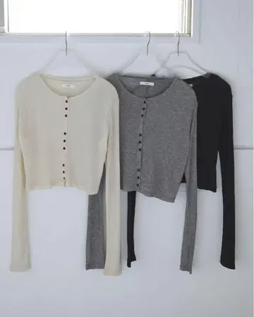 [ 완판템 ] anuke Sheer Rib Cardigan