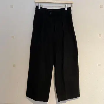 MARKAWARE 더블 플리츠 트라우저 코튼