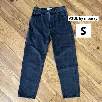 AZUL by moussy 블랙 하이웨스트 데님