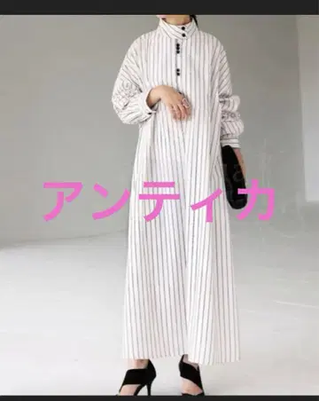 antiqua patterntorso 스트라이프 원피스
