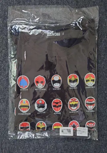 BANDAI 젠카이저 & 역대 레드 T셔츠 XL 사이즈