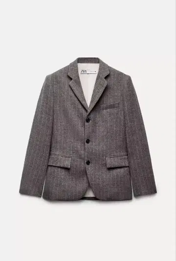 ZARA 스트라이프 테일러드 자켓