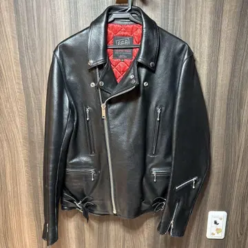 [ 새상품급 ] 666 트리플식스 더블 라이더 자켓 양가죽 38