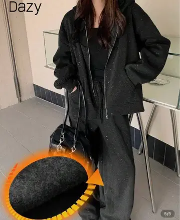 반짝반짝 후드티 셋업