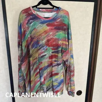 CAPLANENTWISLE 컬러풀 페인트 디자인 긴팔 트레이닝복
