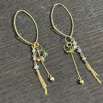 NOJESS 노제스 K10 참 포함 후프 귀걸이 대