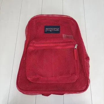 JANSPORT 메쉬 백팩 레드