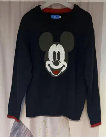 도쿄 디즈니 리조트 레트로 미키마우스 니트 네이비