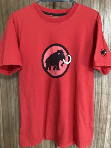 MAMMUT(마무트) 자수 로고 T셔츠 M 사이즈 해외 수입품
