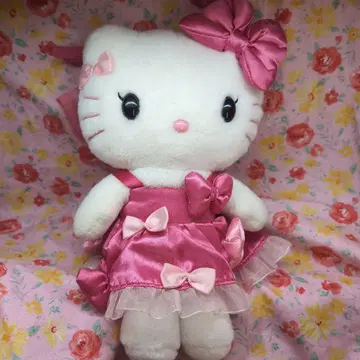 헬로키티 봉제 인형 드레스 포함 약 24cm