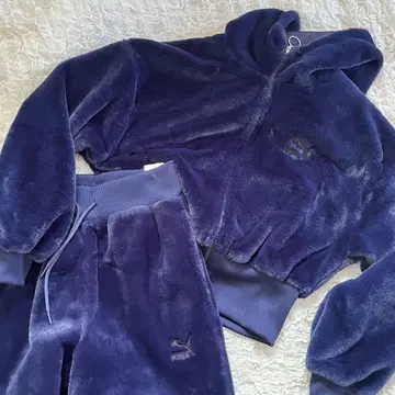 미사용 PUMA 퍼 저지 네이비