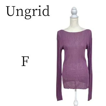 Ungrid 언그리드 퍼플 긴팔 니트 스웨터 FREE SIZE