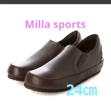 Milla sports 슬립온 가죽 신발 24cm 새상품급!