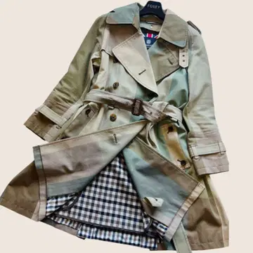 [새상품급] Aquascutum 트렌치코트 울 라이너 벨트 S