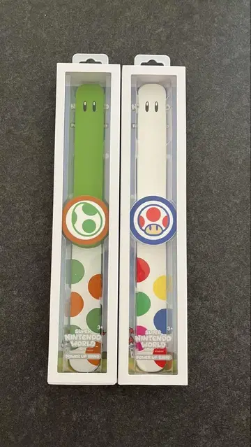 슈퍼 닌텐도 월드 파워업 밴드 피노키오 요시 박스 포함