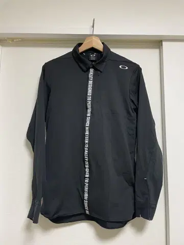 OAKLEY 오클리 긴팔 셔츠 블랙 M 로고 골프웨어