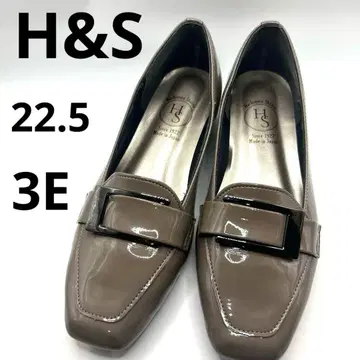 HS 스퀘어토 에나멜 로퍼 22.5cm 3E 오크색