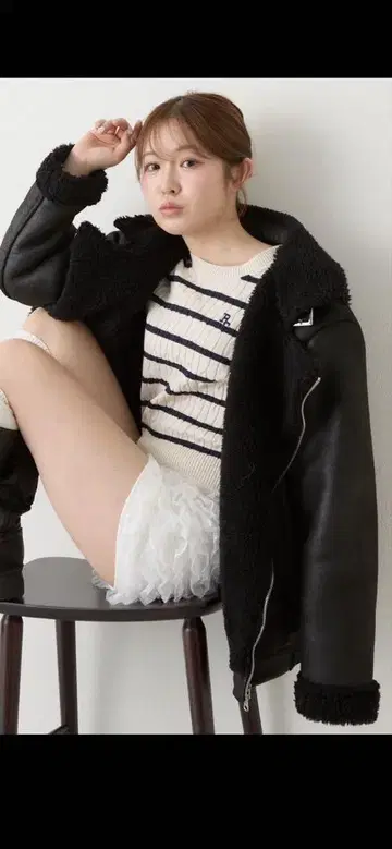 레이 카즌 리버서블 보아 자켓 B3
