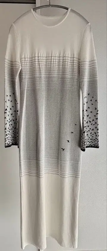 마메 쿠로고시 학 니트 원피스