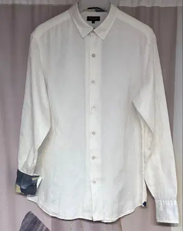 폴스미스 컬렉션 자카드 플로럴 보타니컬 꽃무늬 드레스 셔츠