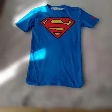 슈퍼맨 로고 컴프레션 티셔츠 파랑