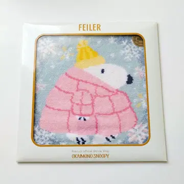 FEILER 페이러 스누피 손수건 눈 트윙클 스노우 미사용 새상품