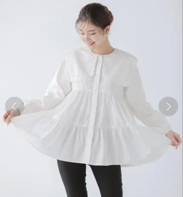 Fitmore 핏모어 스캘럽 블라우스