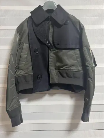 Sacai 나일론 트윌 도킹 자켓