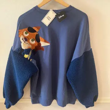 택 포함 새상품 디즈니 주토피아 닉 맨투맨 트레이닝복 L 보아