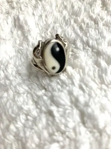 하와이 돌핀 음양 실버 925 반지