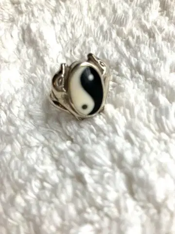 하와이 돌핀 음양 실버 925 반지