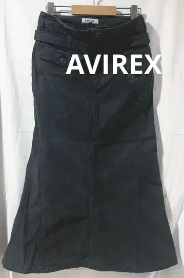 AVIREX 롱 스커트 블랙