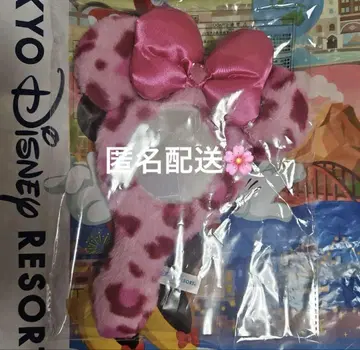 디즈니 레오파드 무늬 거울 미니 핑크