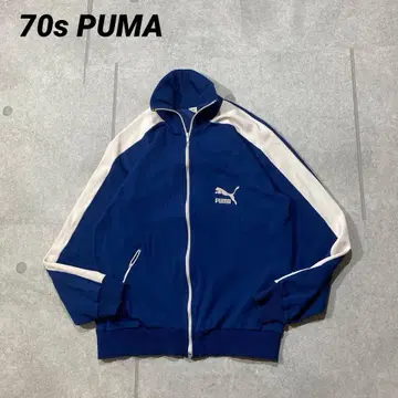 70s 레어 유로 빈티지 PUMA 푸마 트랙 자켓 현화이트 M